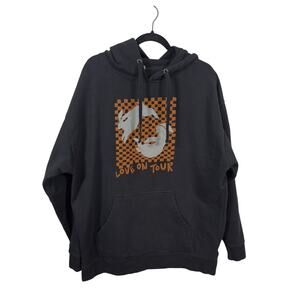 Harry Styles Hoodie Unisex 2XL Black Love On Tour Bunny Concert Checkerboard
